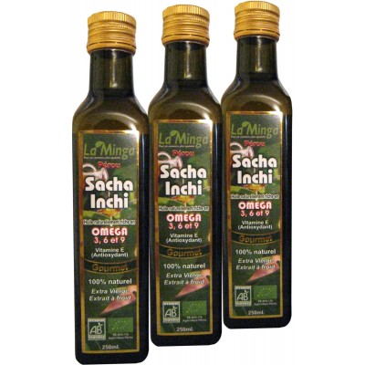 Huile de Sacha Inchi - Lot de 3 bouteilles
